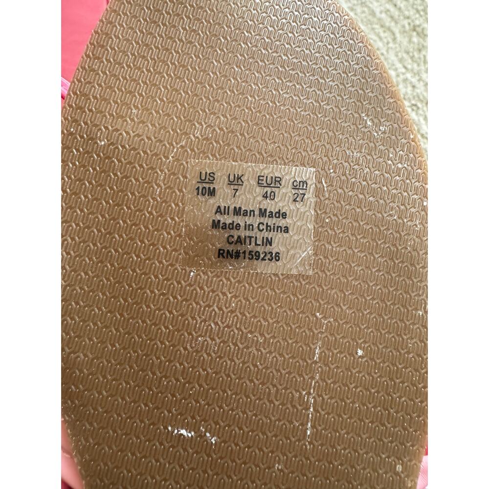 J. McLaughlin pink Caitlin thong sandals size 10 - Picture 5 of 7